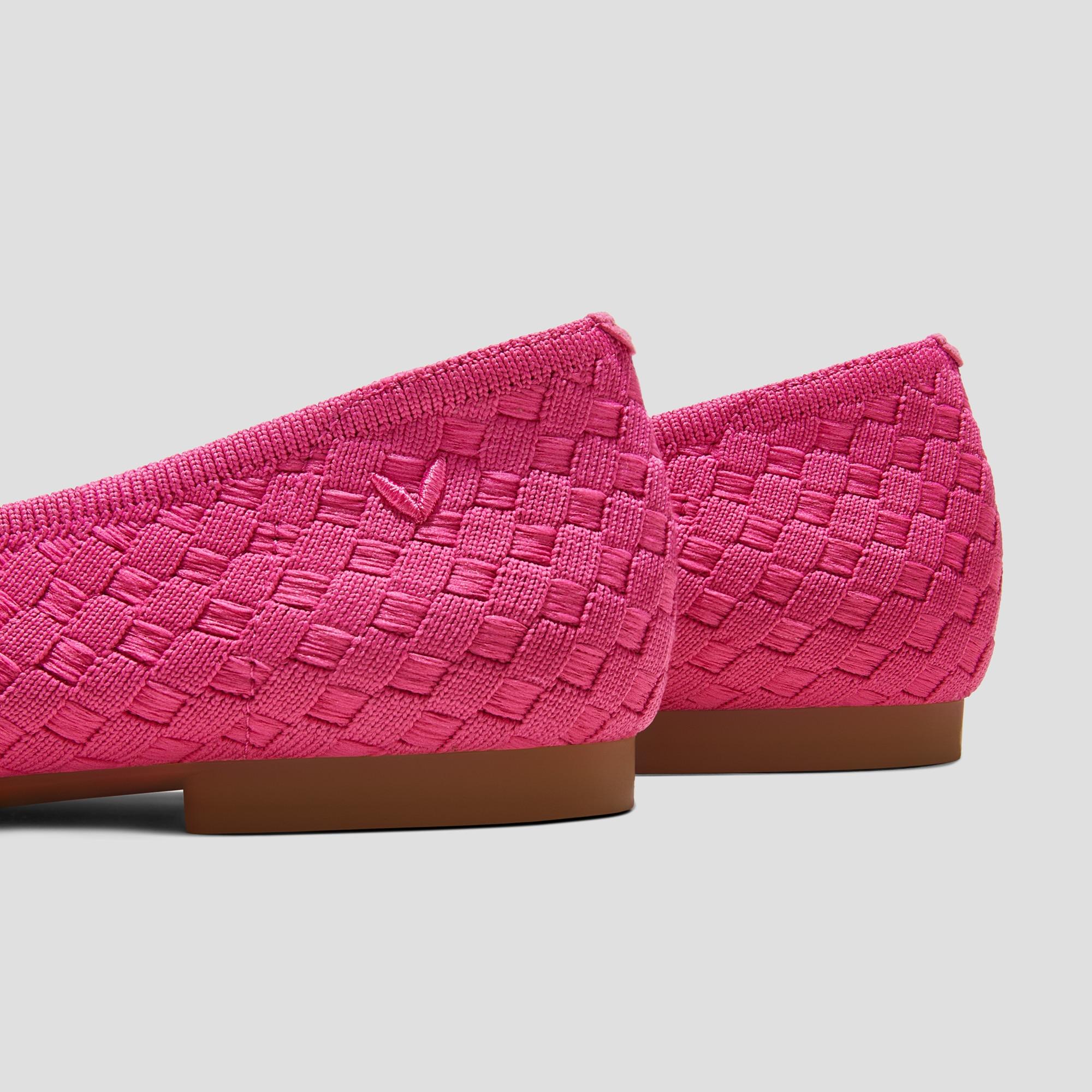 Square-Toe Bow Ballerina Flats (Margaret) Product Image