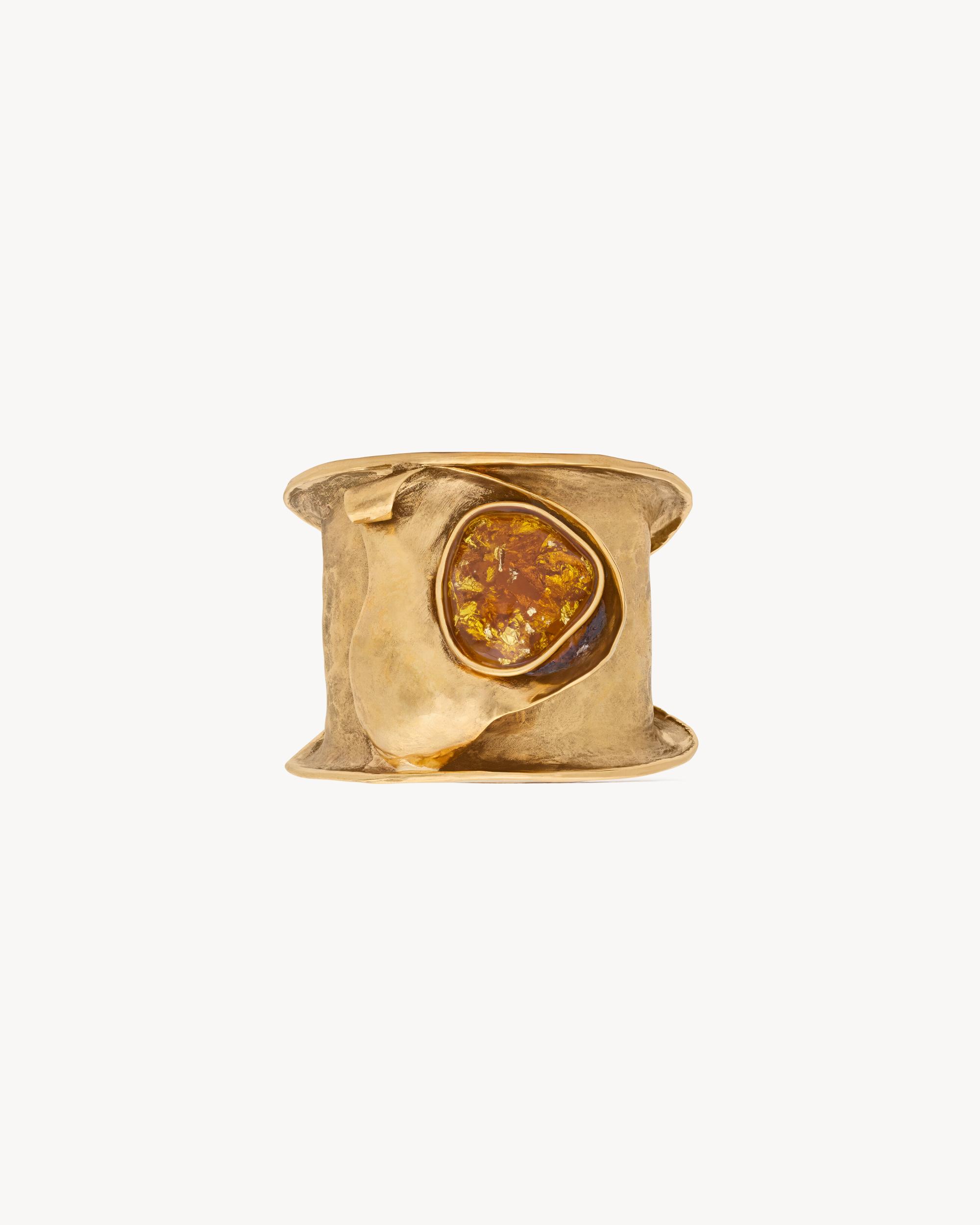 petal cuff in resin and metal Product Image