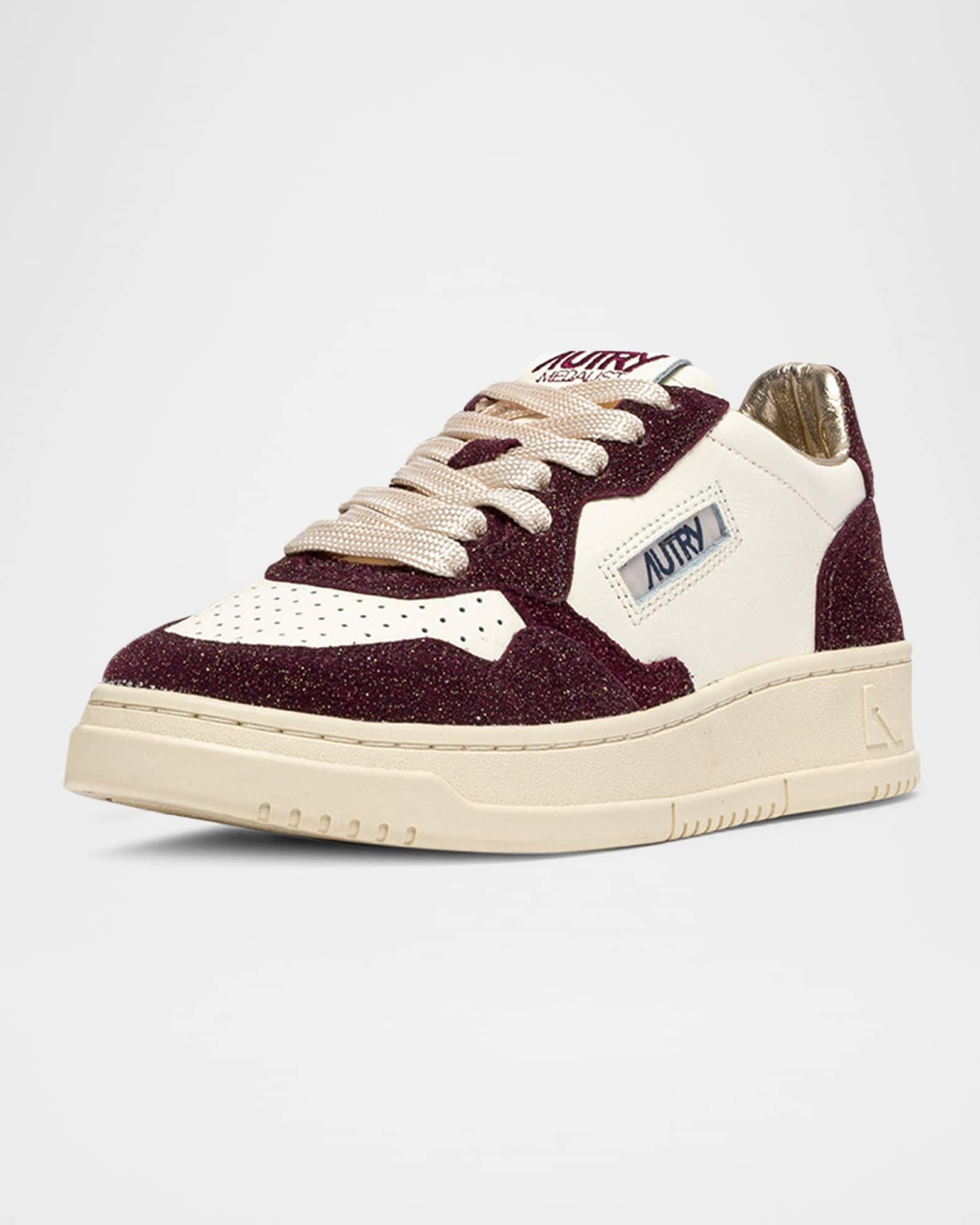 Medalist Mixed Leather Low-Top Sneakers Product Image