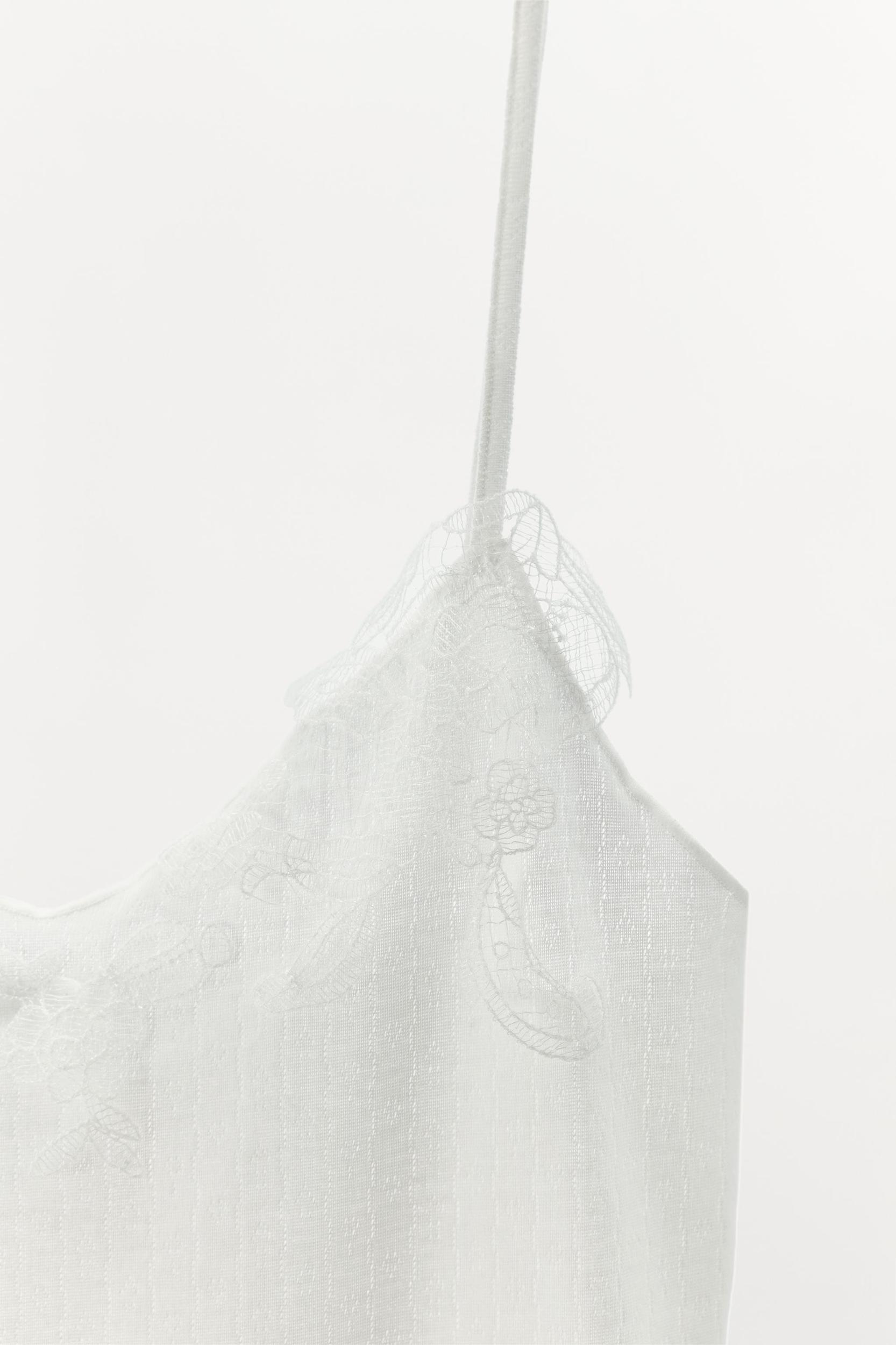 POINTELLE LACE STRAPPY TOP Product Image