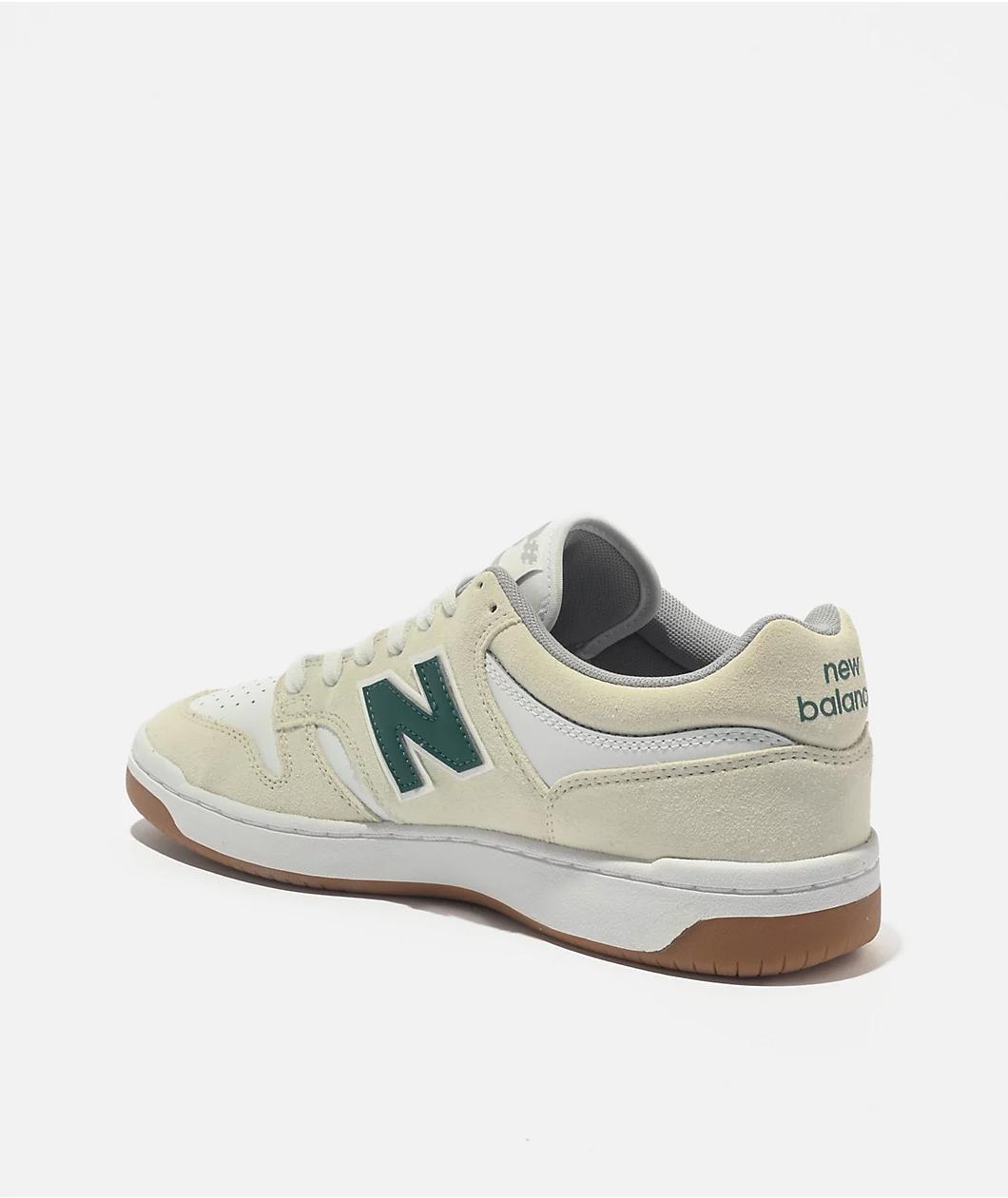 New Balance Numeric 480 Sea Salt & Vintage Teal Skate Shoes Product Image