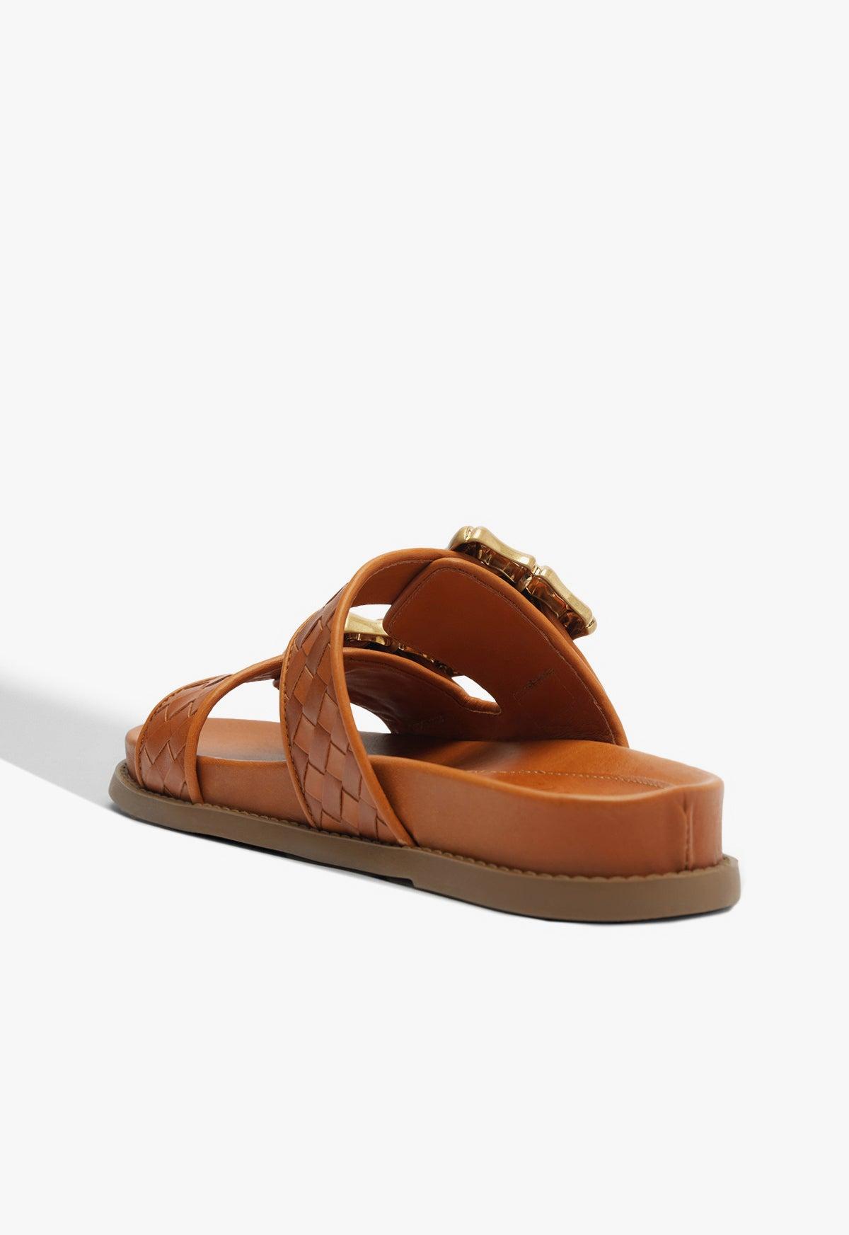 Enola Sporty Woven Leather Sandal Product Image