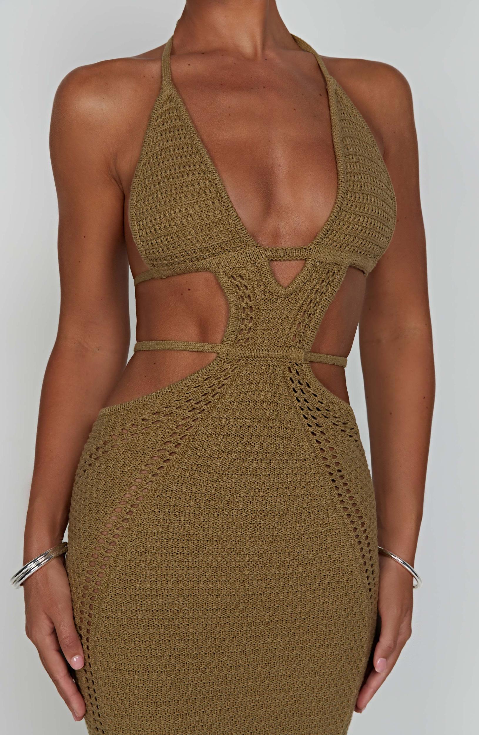 Arabella Maxi Dress - Khaki Product Image