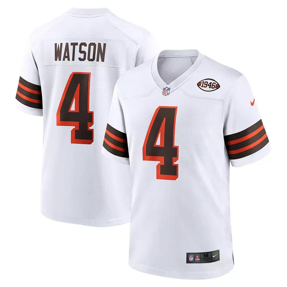 Men's Nike Deshaun Watson White Cleveland Browns Alternate Game Jersey,  Product Image