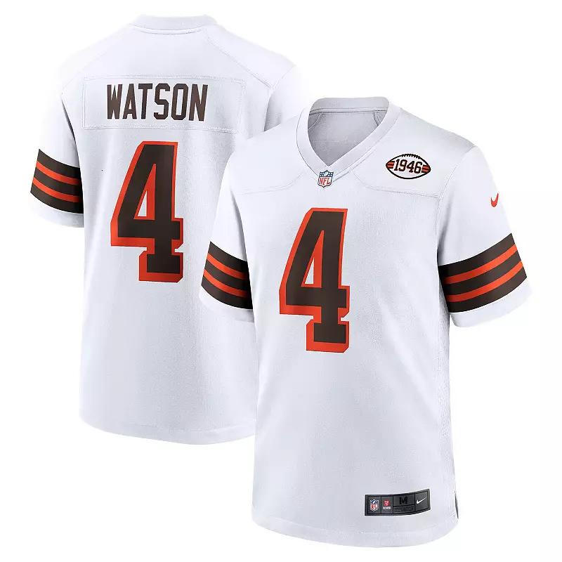 Men's Nike Deshaun Watson White Cleveland Browns Alternate Game Jersey,  Product Image