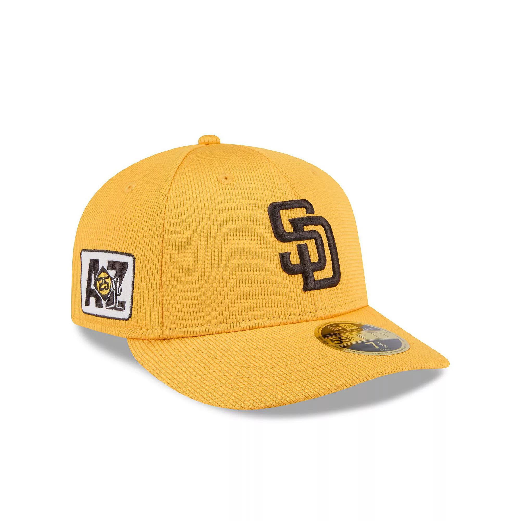 Men's New Era Gold San Diego Padres 2025 Spring Training Low Profile 59FIFTY Fitted Hat,  Product Image