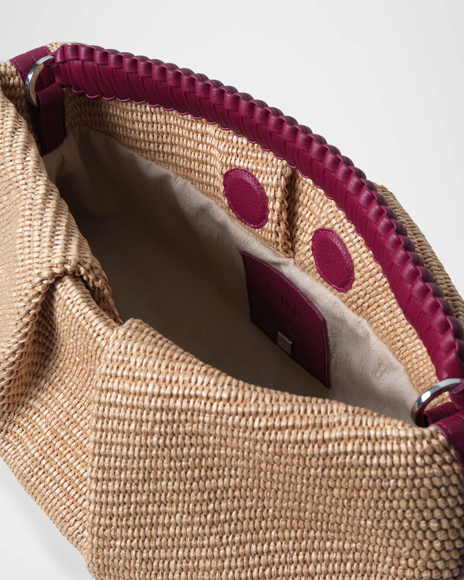 Maxi Pleated Woven Clutch Bag Product Image