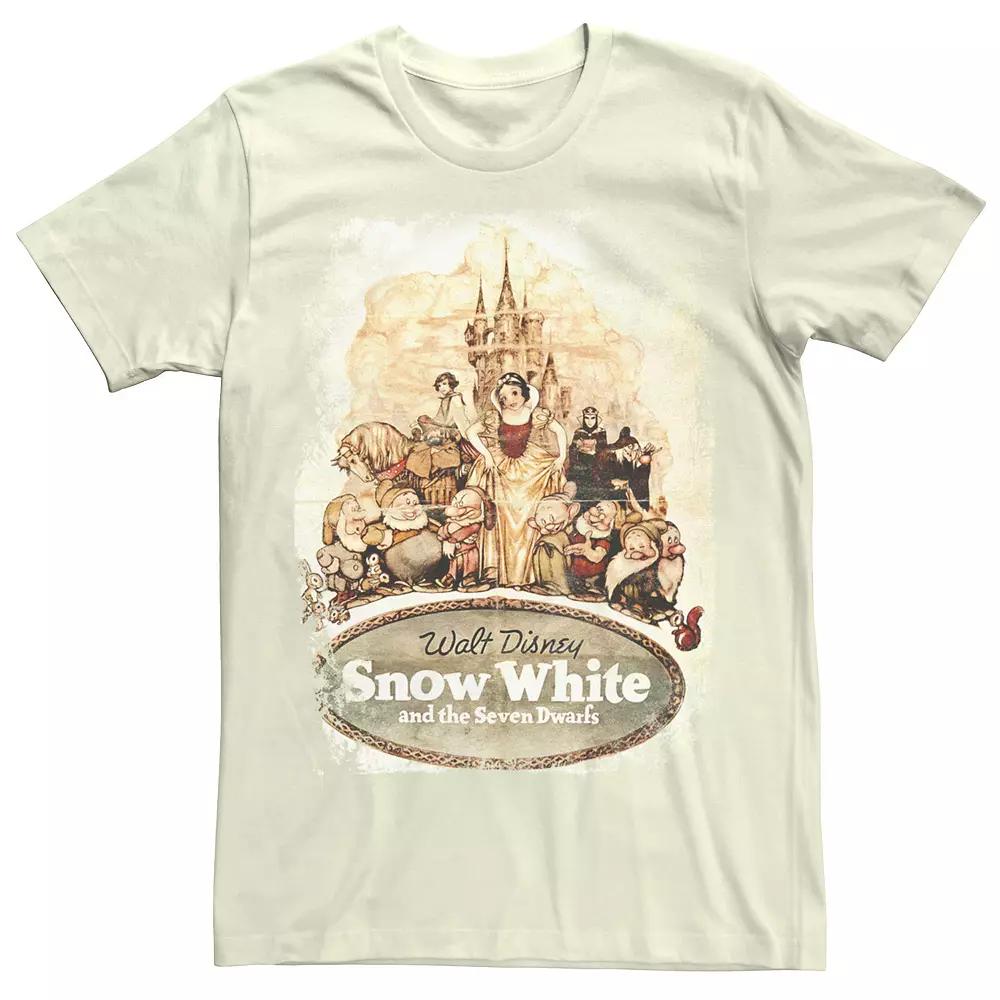 Disney's Snow White And The Seven Dwarfs Vintage Poster Men's Tee,  Product Image