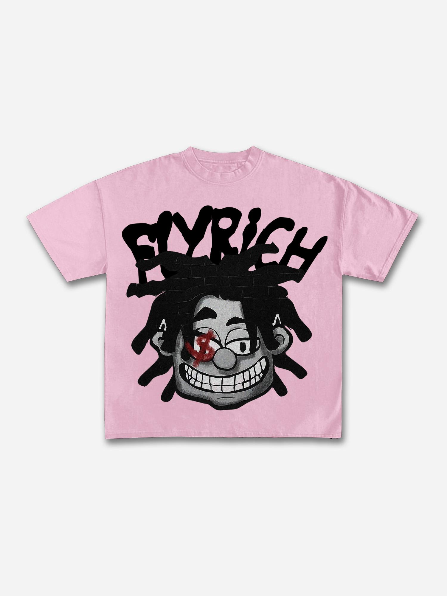 Valley Prayer Angel Vintage Distressed Graphic Cotton T-shirt Product Image