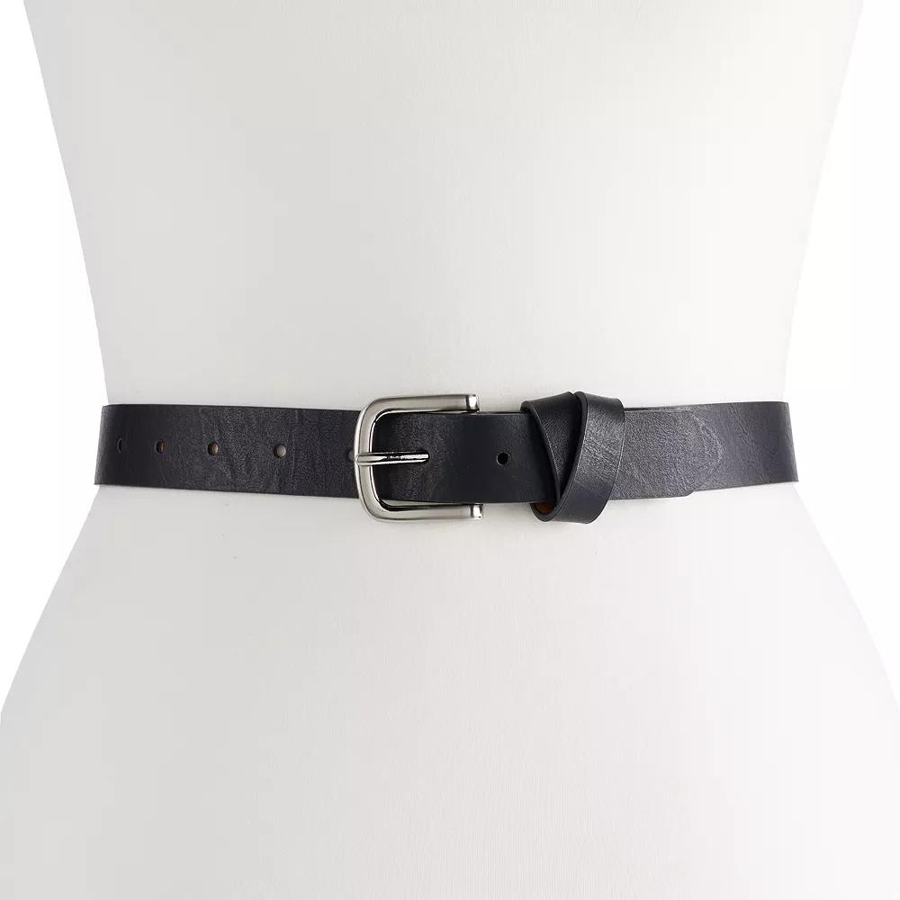 Women's Sonoma Goods For Life® Square Buckle Crossover Keeper Loop Belt,  Product Image