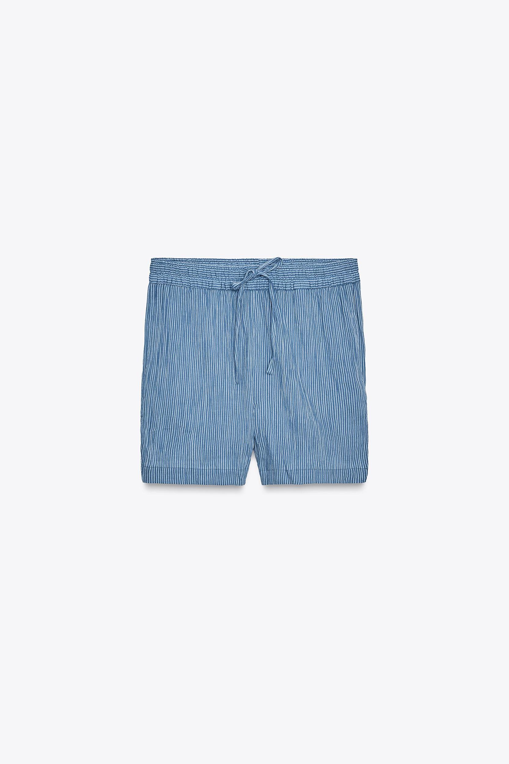 ZW COLLECTION STRIPED BERMUDA SHORTS Product Image