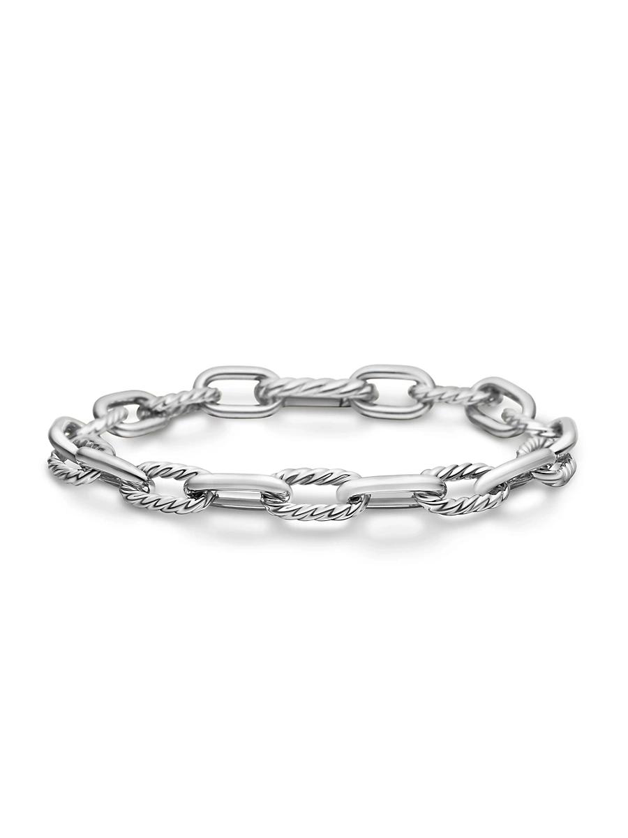 Mens DY Madison Chain Bracelet In Sterling Silver Product Image