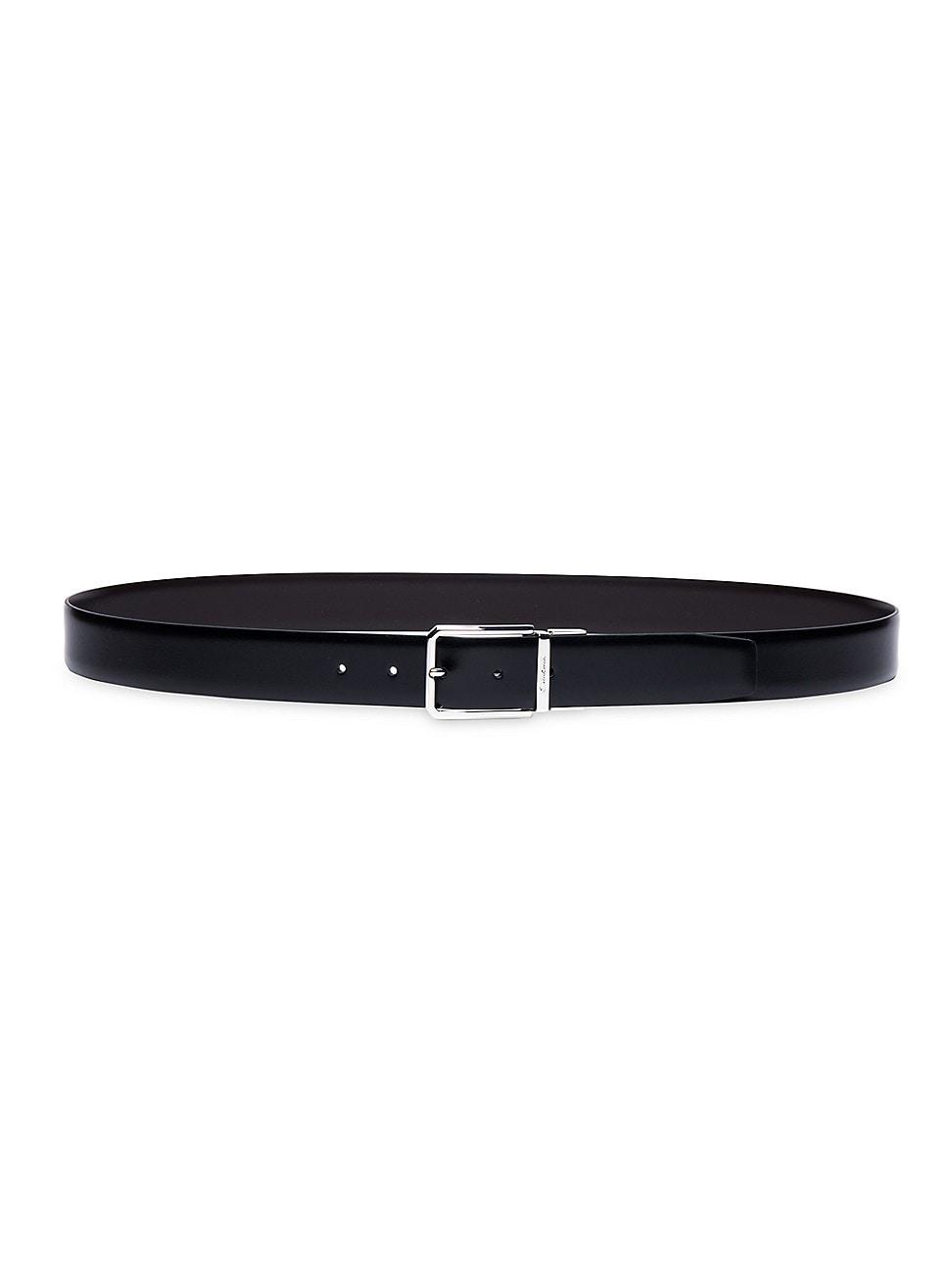 Mens Smooth Leather Reversible Belt Product Image