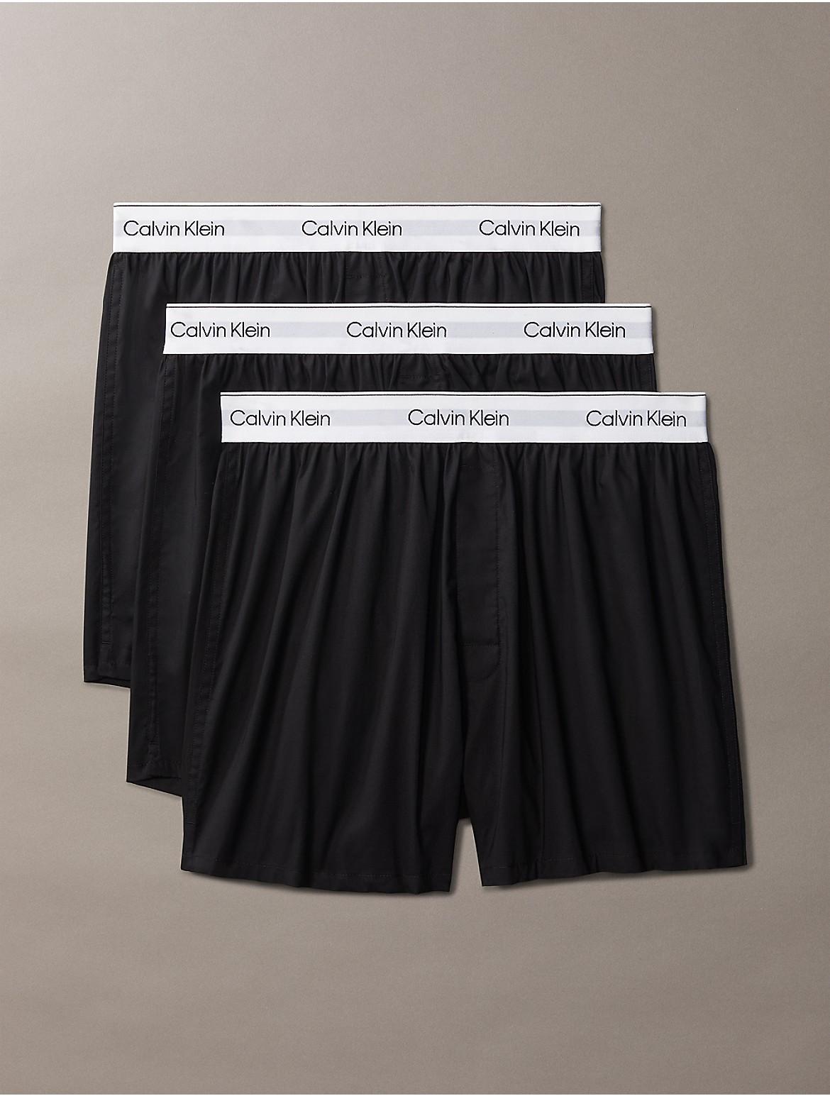 Calvin Klein Mens Icon Cotton Stretch 3-Pack Slim Boxer Product Image
