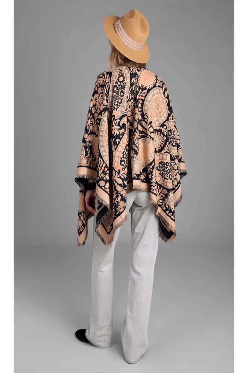 Paisley Reversible Ruana Product Image