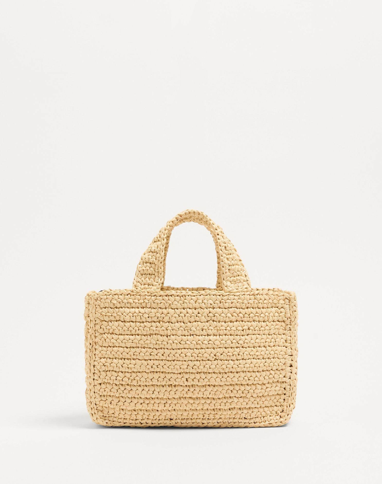 Valentino Garavani Viva Superstar Small Shopping Bag In Raffia Product Image