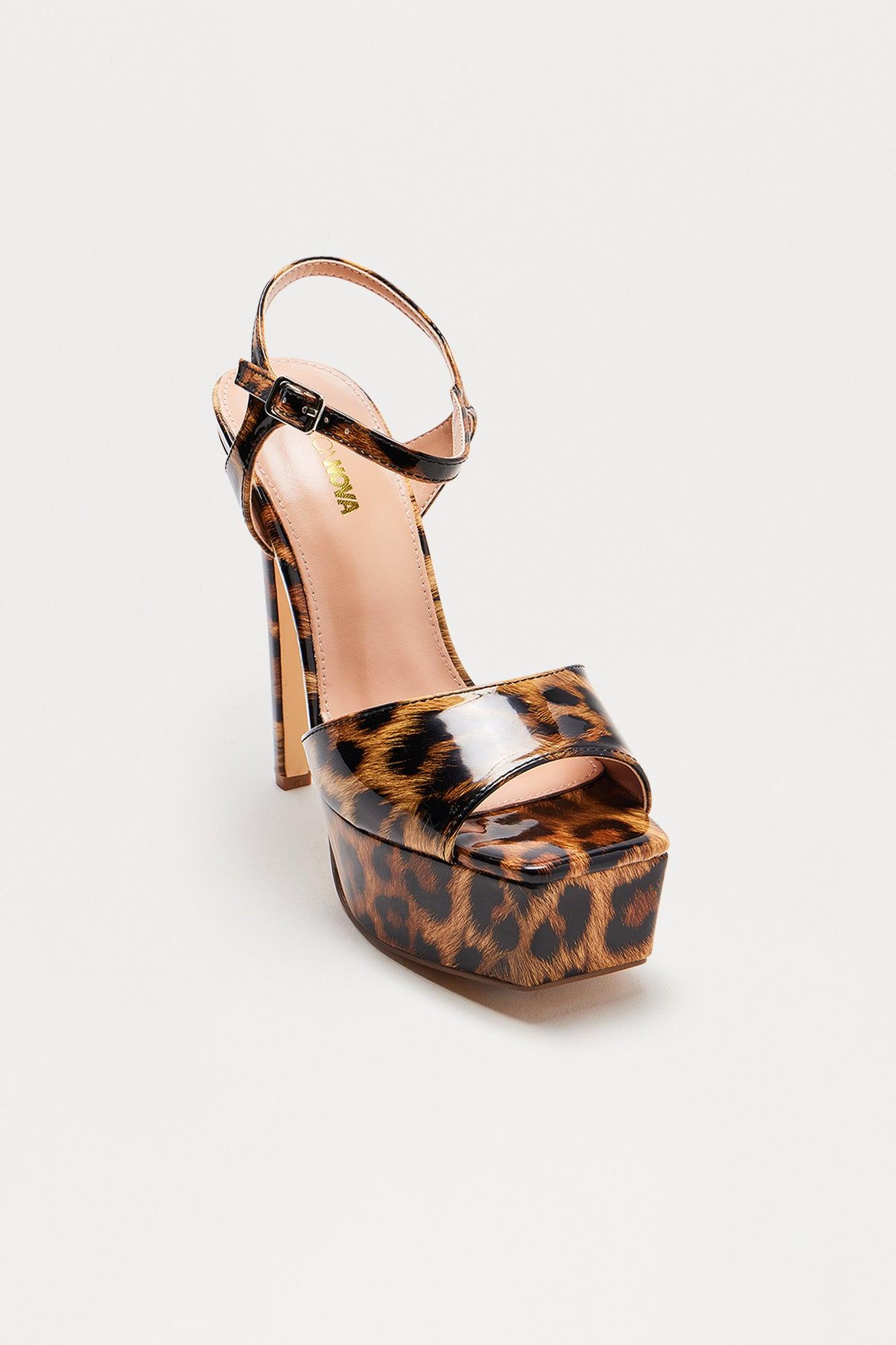 Vegas 6″ Stiletto Heels - Leopard Product Image