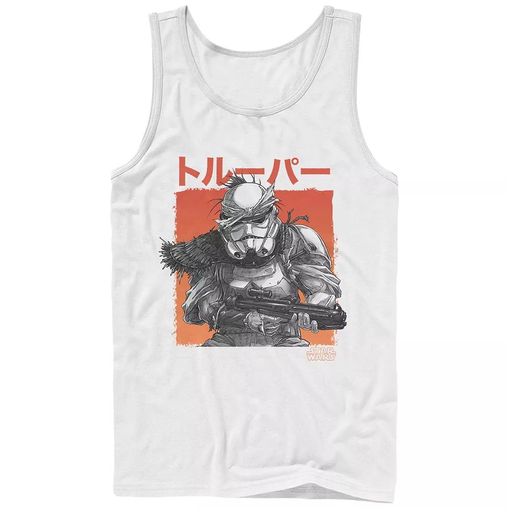 Men's Star Wars Visions Grunge Stormtrooper Graphic Tank,  Product Image