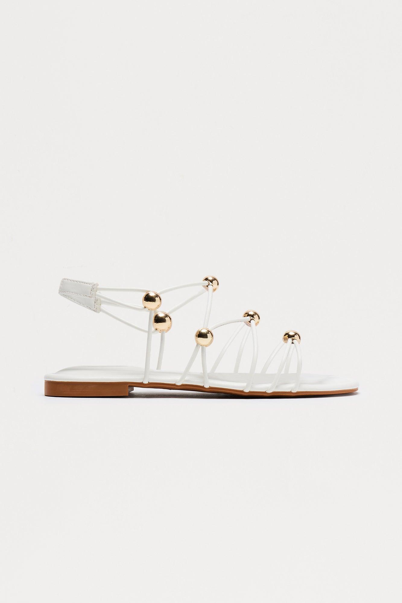 Tahiti Slingback Sandals - White Product Image