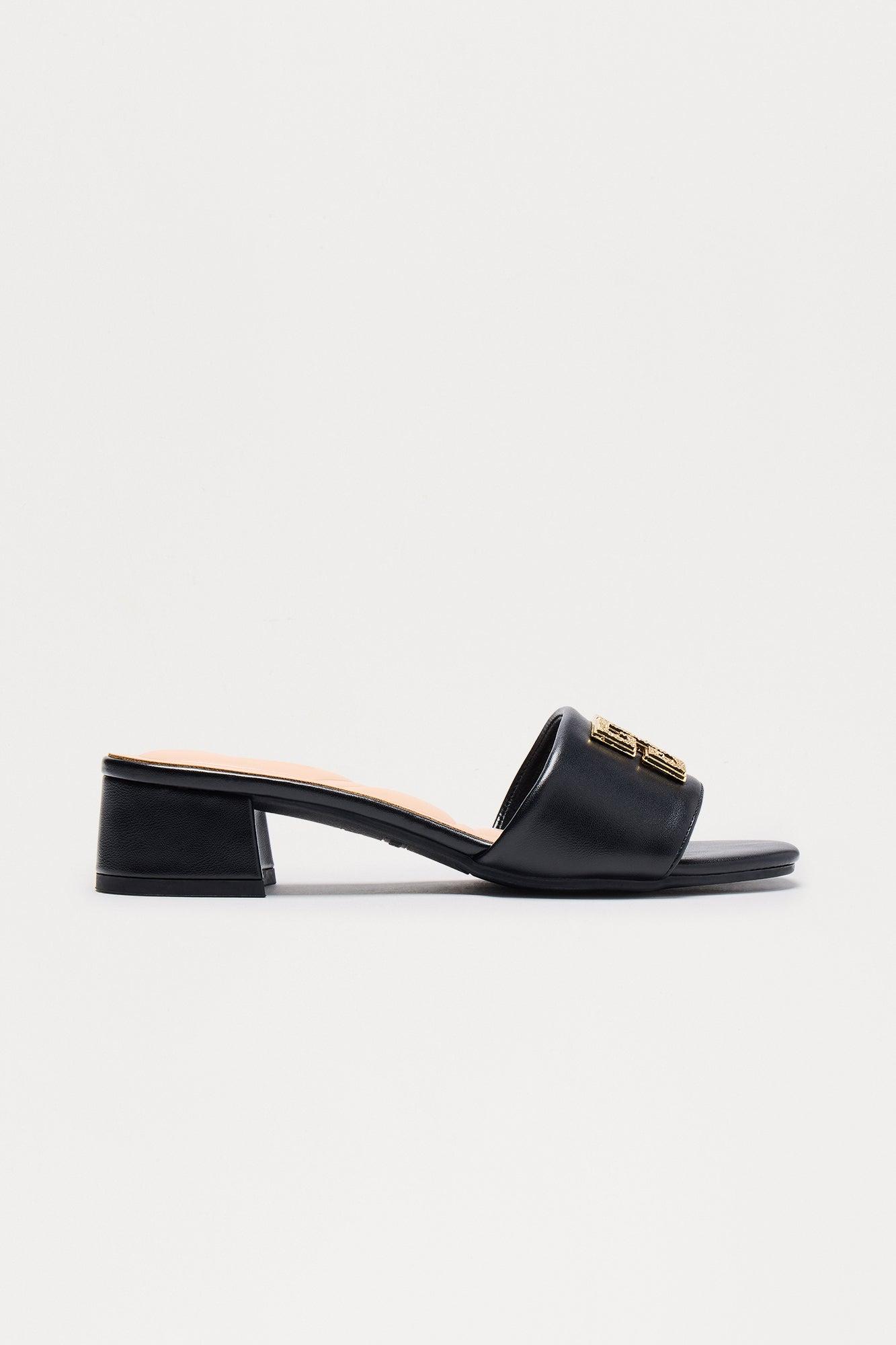 Donovan Hardware Mules - Black Female Product Image