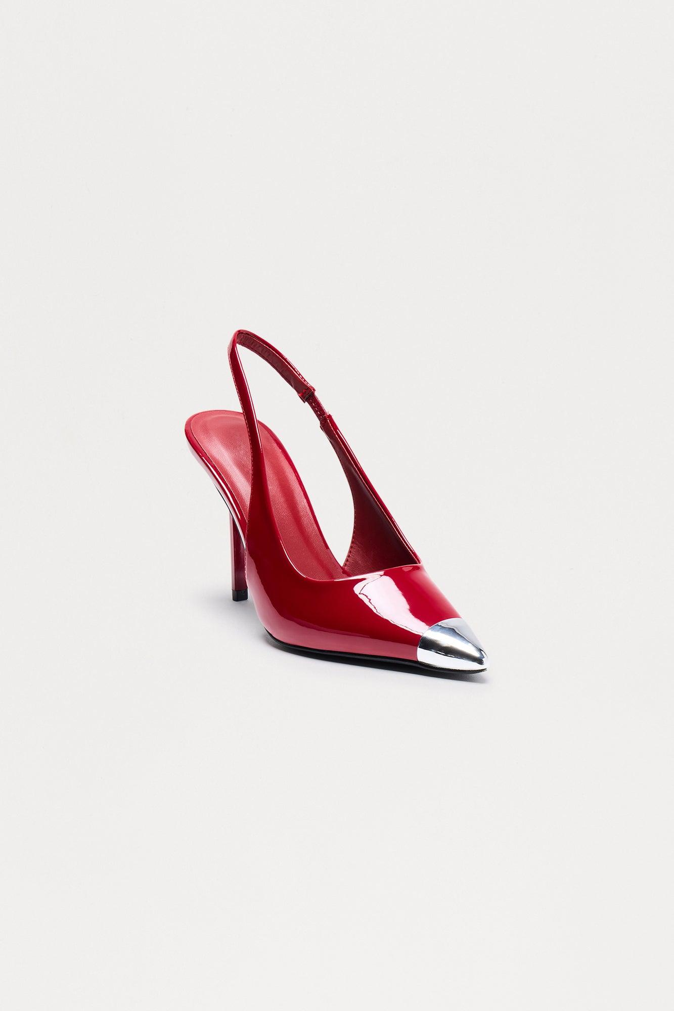 Luxton Hardware Slingback Pumps - Red Female Product Image