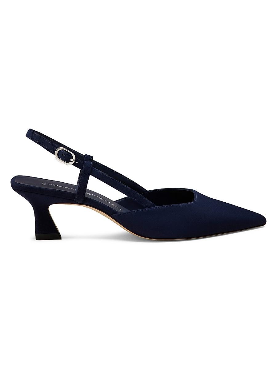 Womens Vinnie 50MM Suede Slingback Pumps Product Image