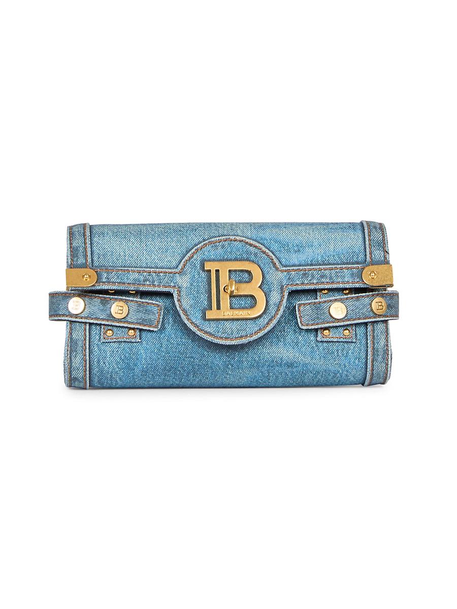 Womens B-Buzz Denim-Printed Canvas Pouch Product Image