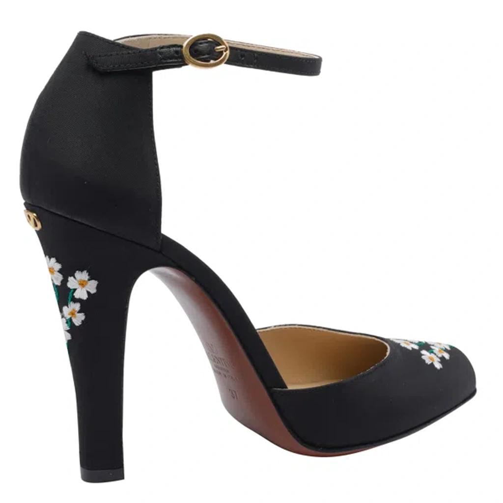 VALENTINO GARAVANI Black Fabric Hi Dolly Pumps Product Image