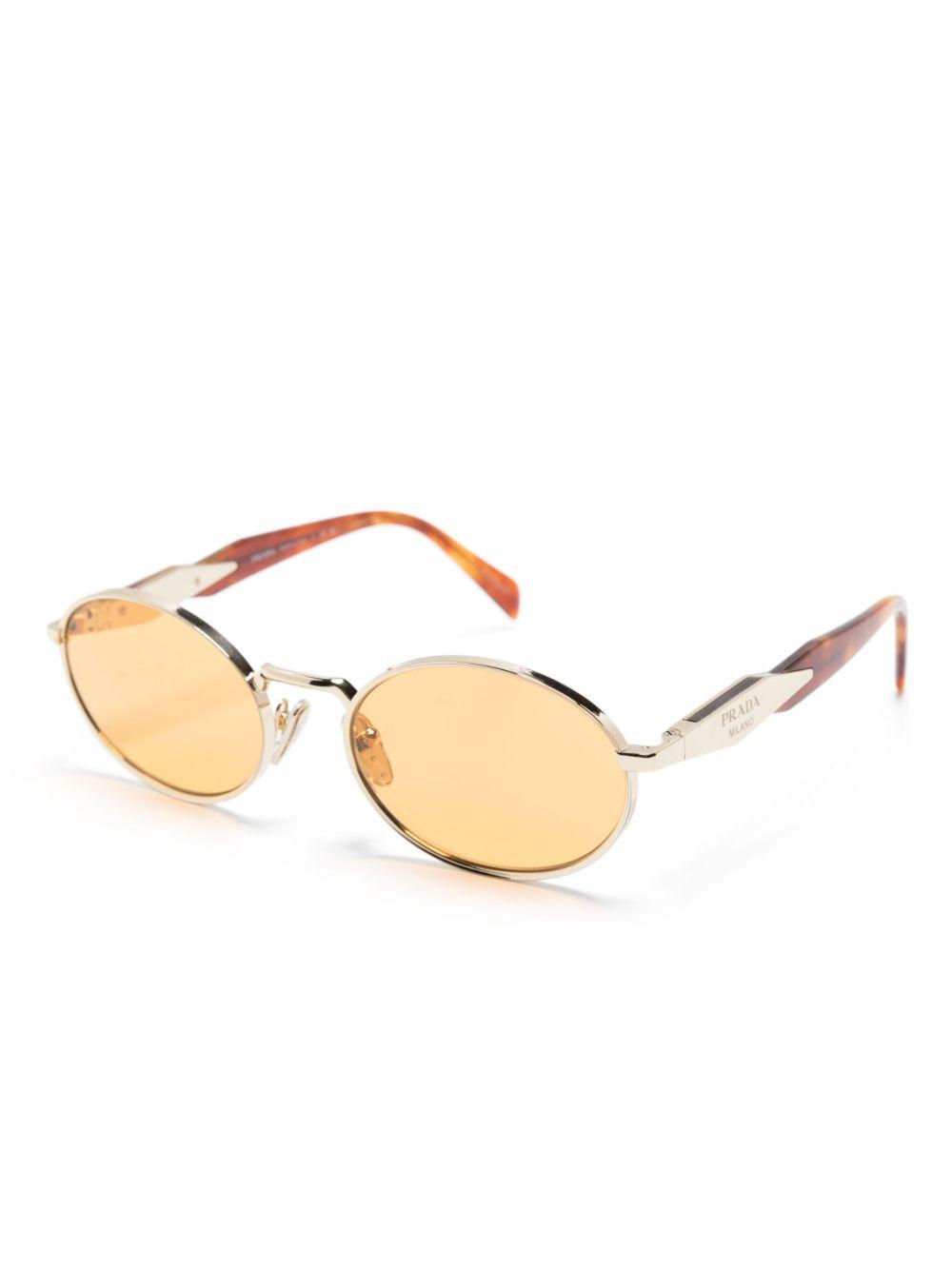 round-frame tinted sunglasses Product Image