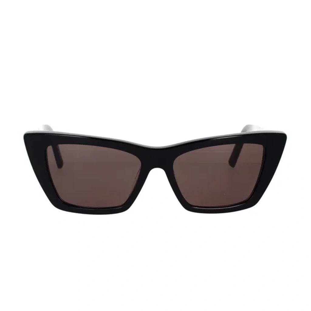 SAINT LAURENT Mica Cat-eye Acetate Sunglasses In Black Product Image