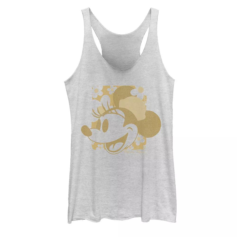 Disney's Minnie Mouse Vintage Golden Hue Portrait Juniors' Racerback Tank Top, Girl's,  Product Image