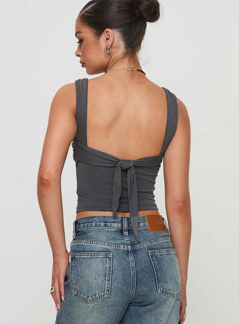 Francois Backless Top Slate Product Image