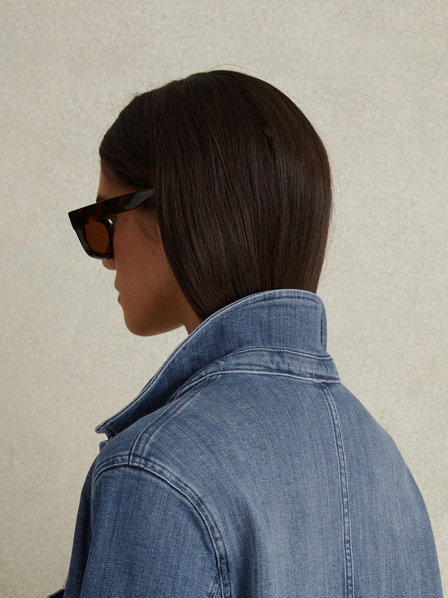 Denim Overshirt in Mid Blue Product Image