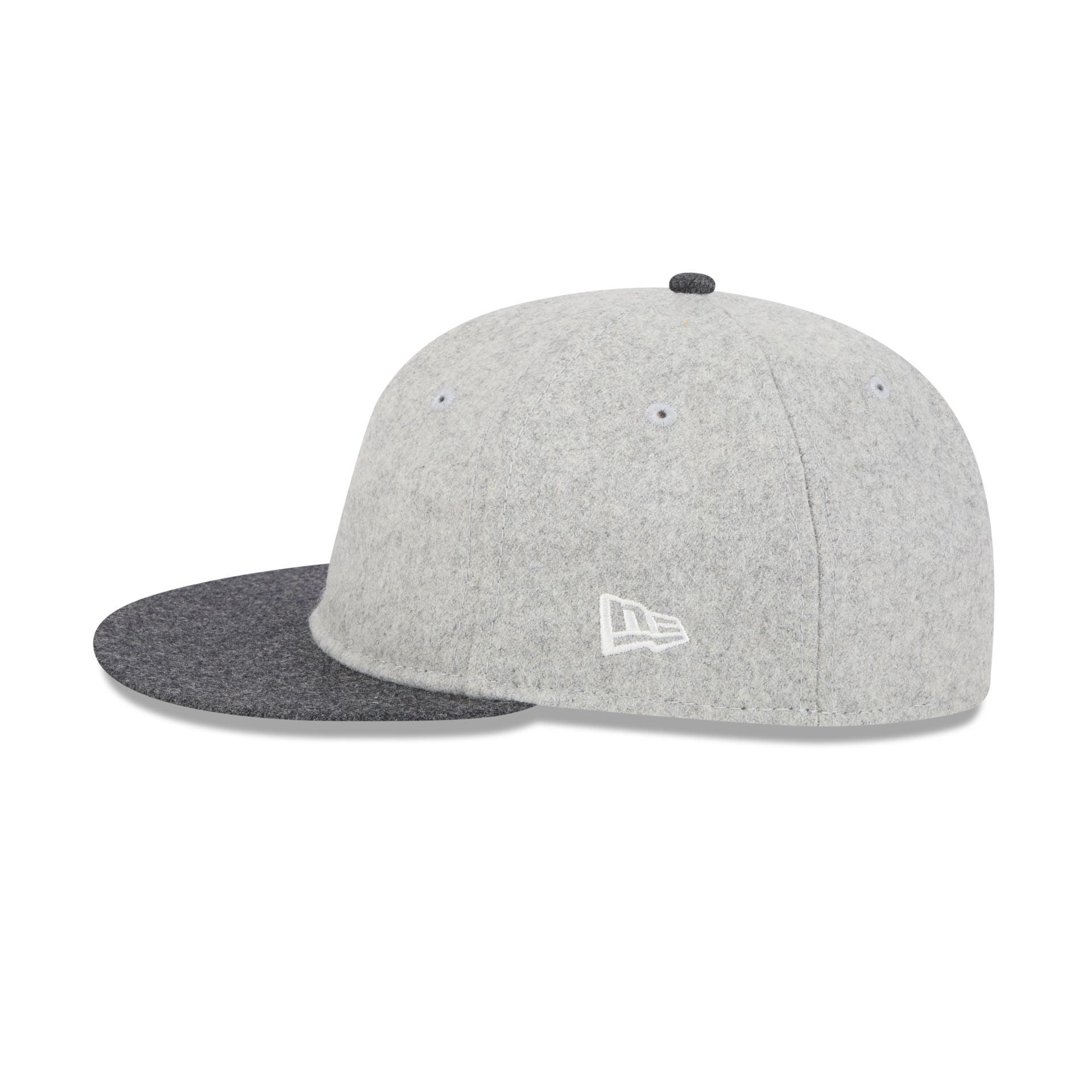 New Era Cap Heather Gray Melton Wool Retro Crown 59FIFTY Fitted Hat Male Product Image