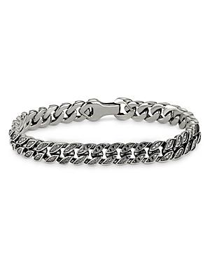 Mens Curb Chain Bracelet in Sterling Silver Product Image