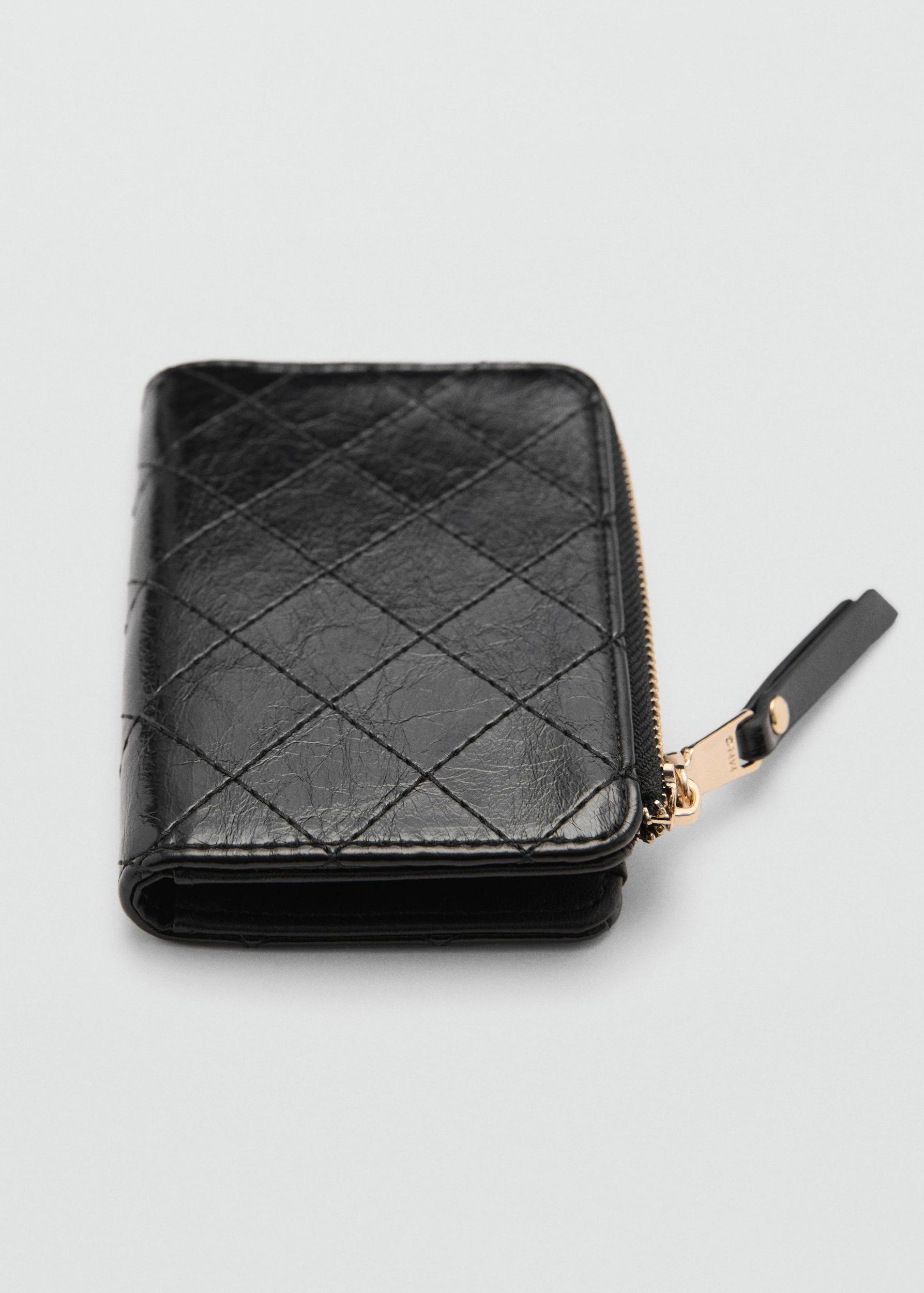 Wallet with decorative stitching - Women | MANGO USA Product Image