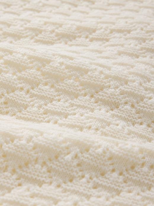 Linen-Blend Pointelle Dress Product Image