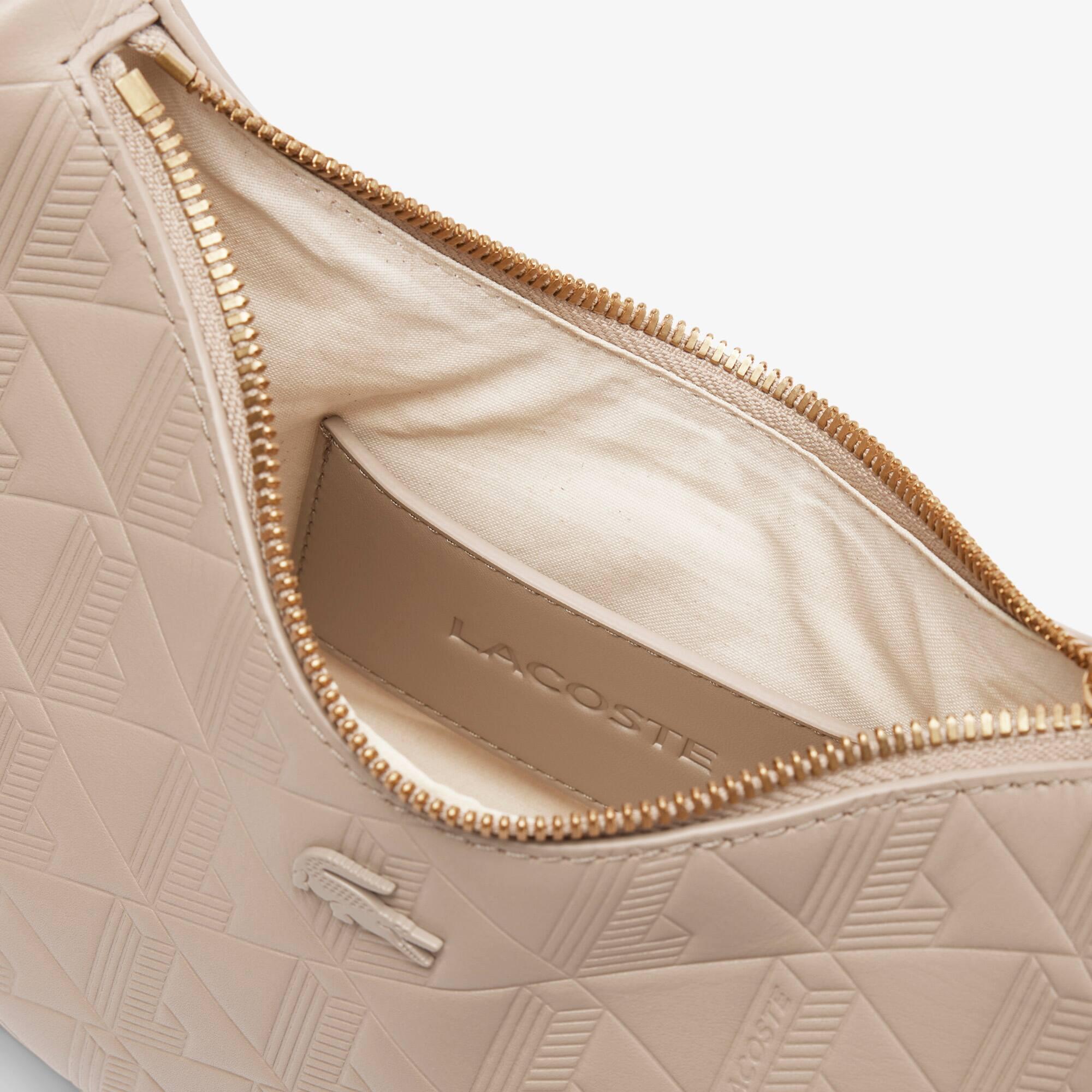 Maheki Embossed Leather Half Moon Purse Product Image