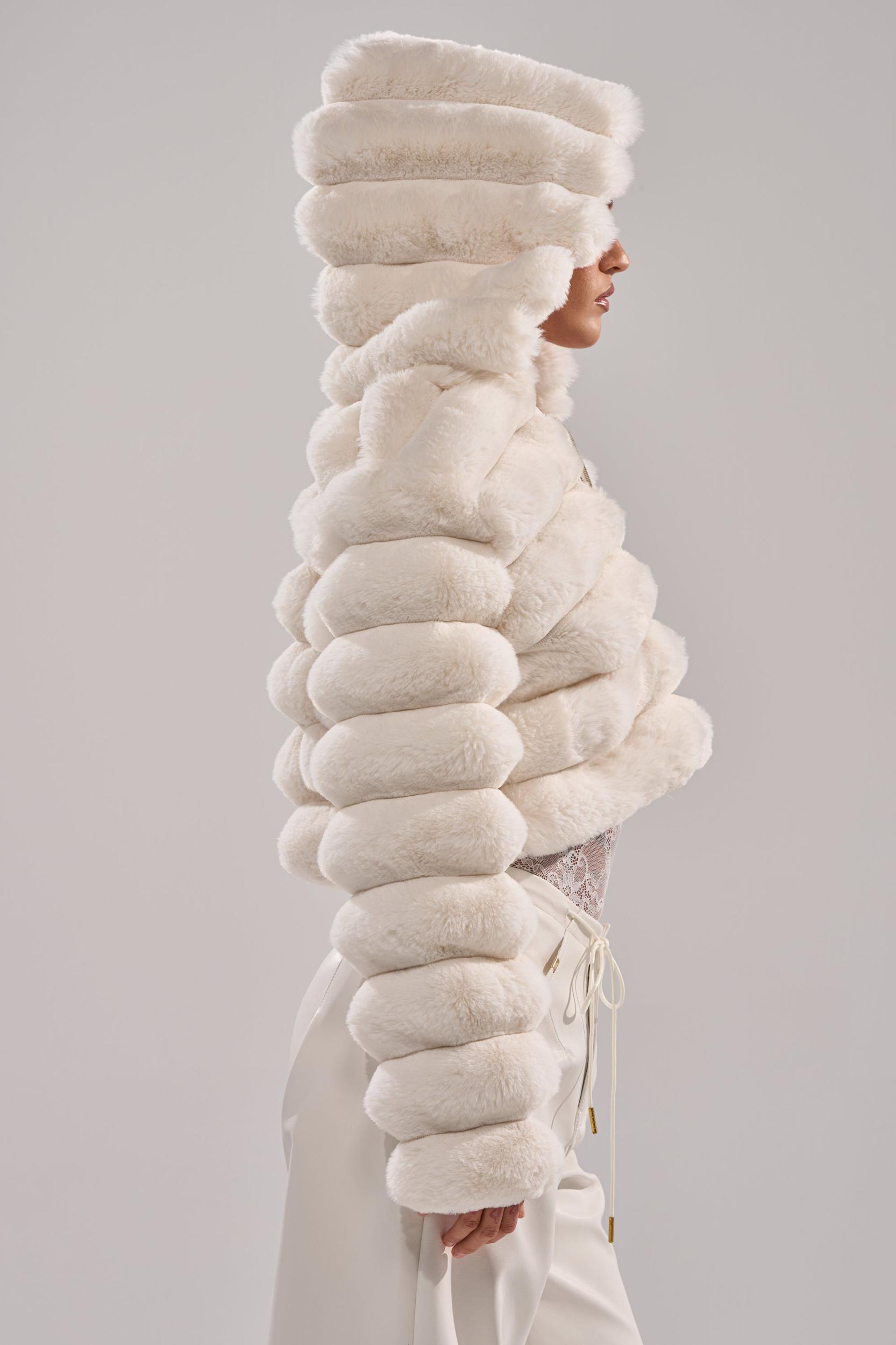 POPCORN FAUX FUR IN WHITE Product Image