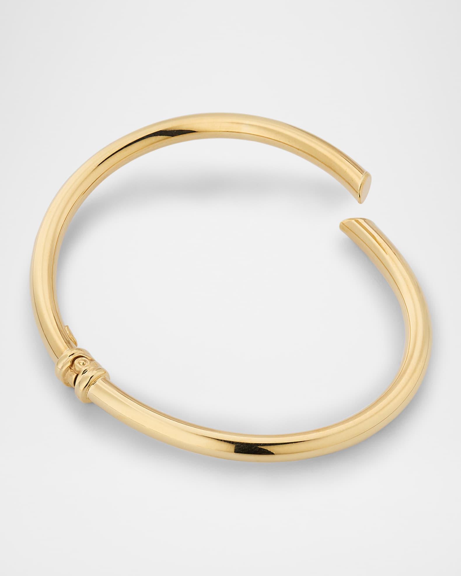 Skinny Layered Echo Hollow Bangle Bracelet Product Image
