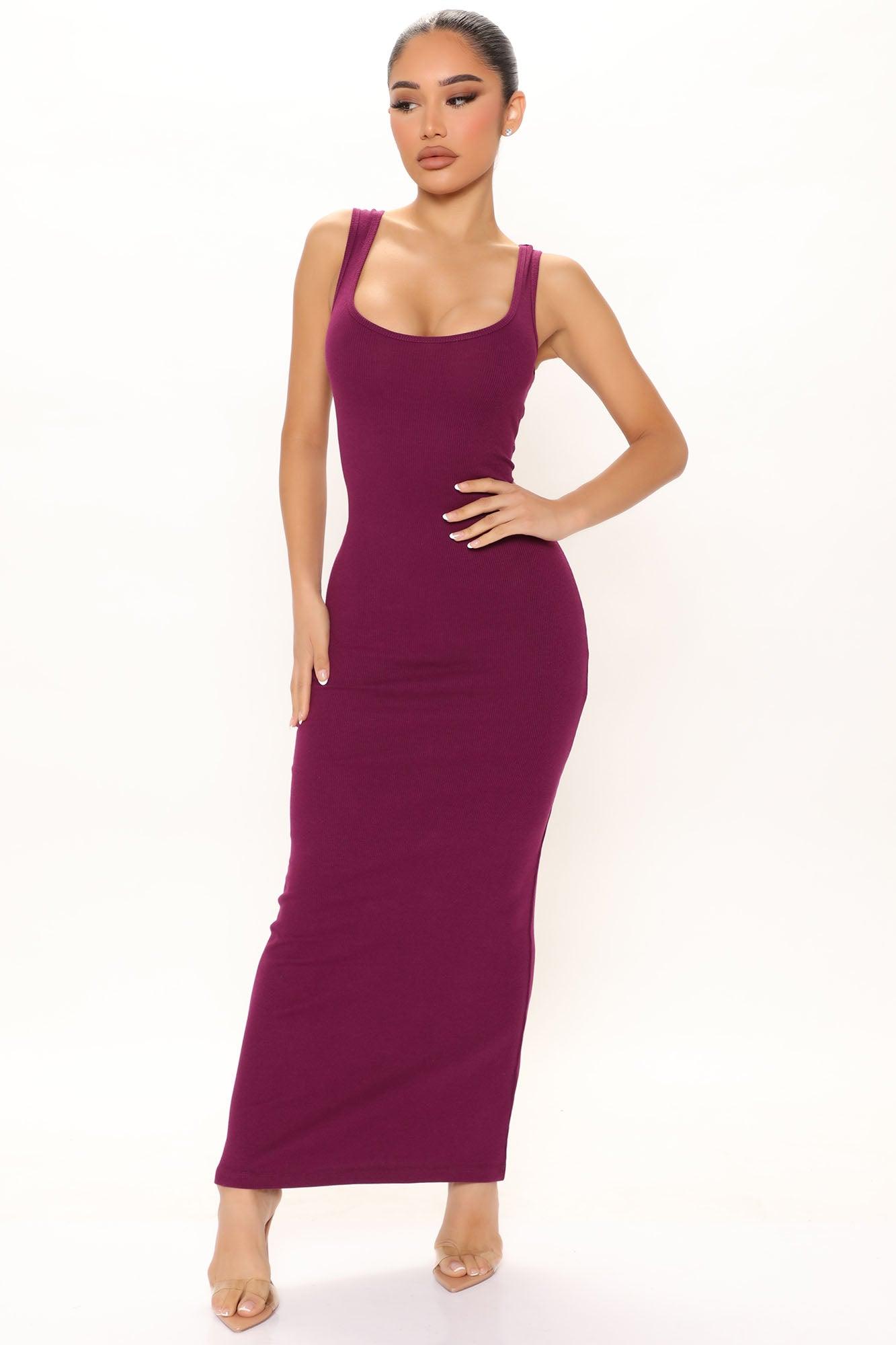 Mulberry Street Maxi Dress - Eggplant Product Image