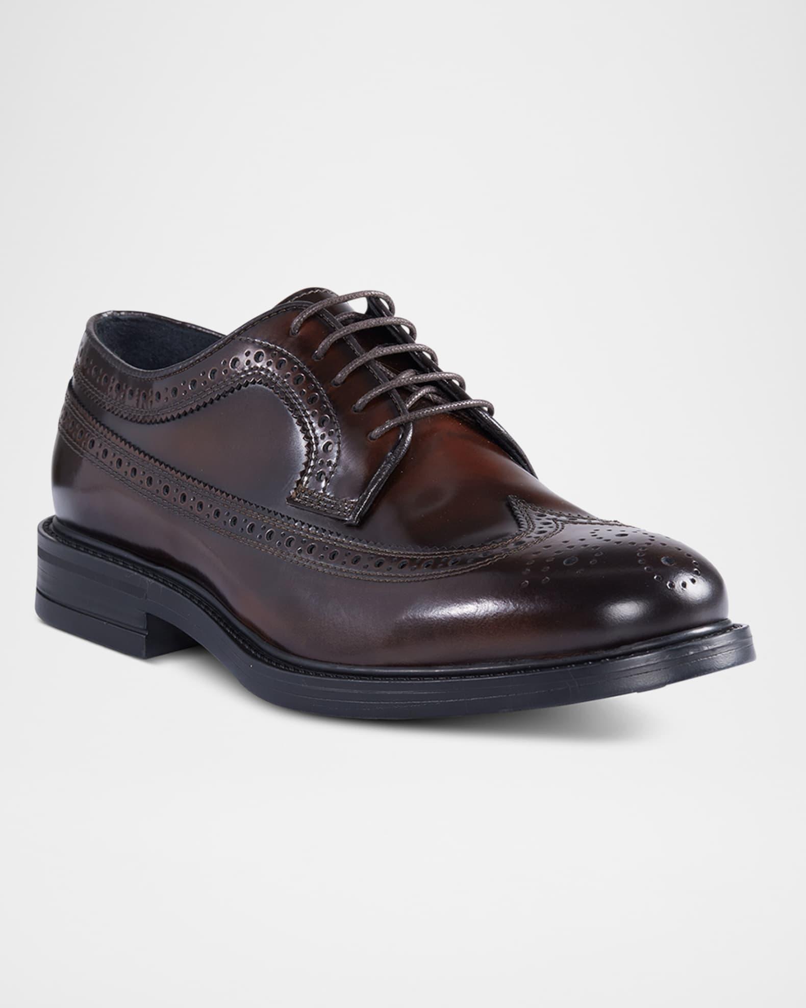 Men's Maxwell Wingtip Brogue Leather Derby Shoes Product Image