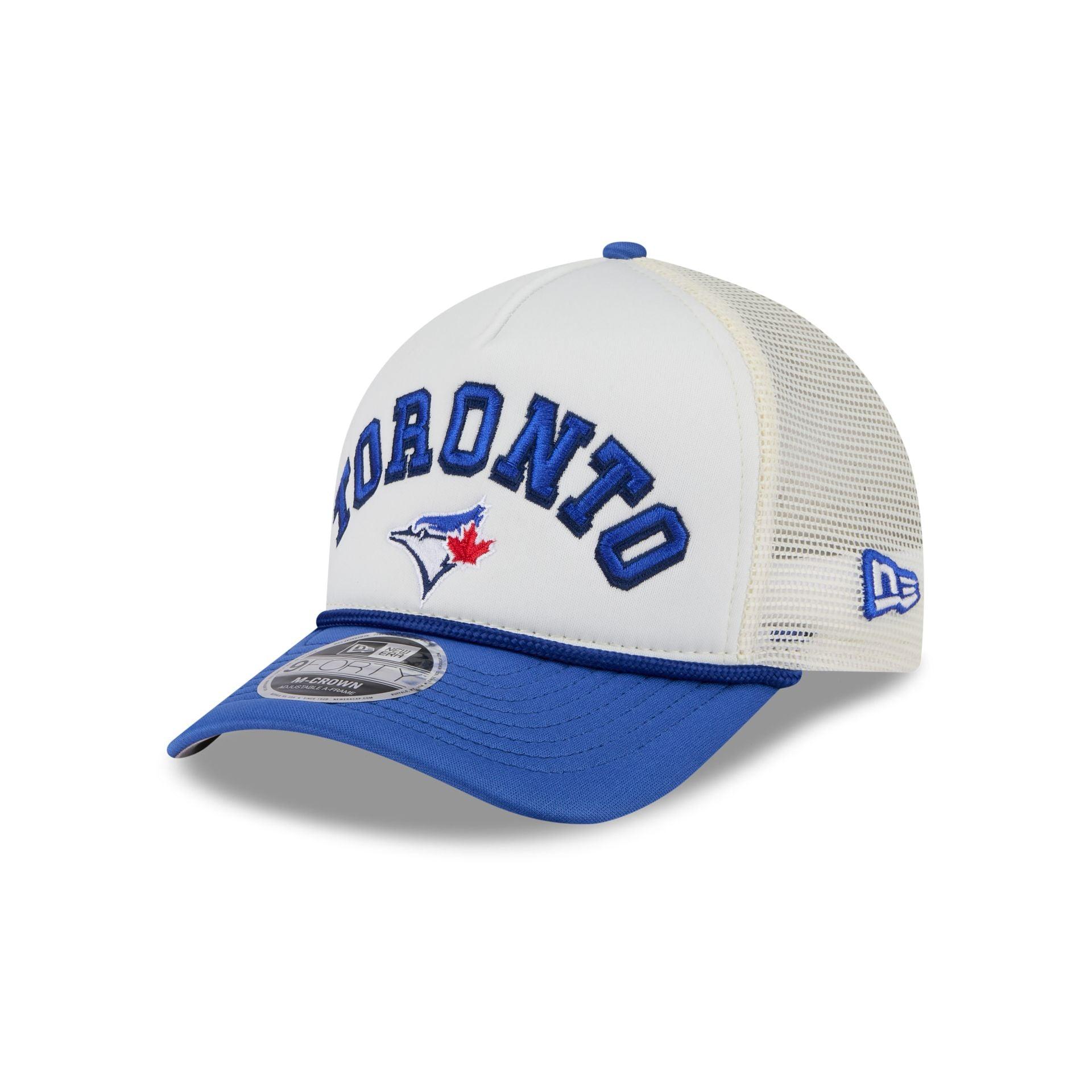 Toronto Blue Jays Chrome Arch 9FORTY M-Crown A-Frame Trucker Hat Male Product Image