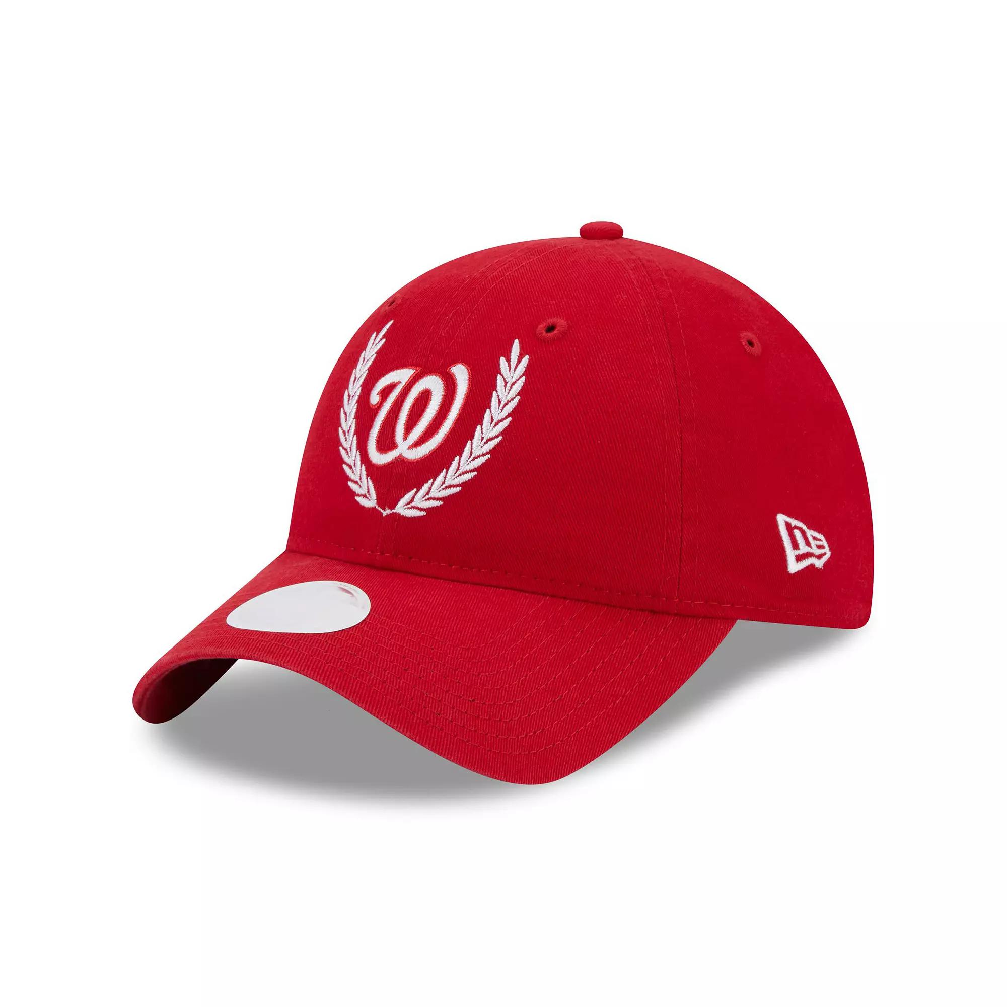 Women's New Era Red Washington Nationals Leaves 9TWENTY Adjustable Hat Product Image