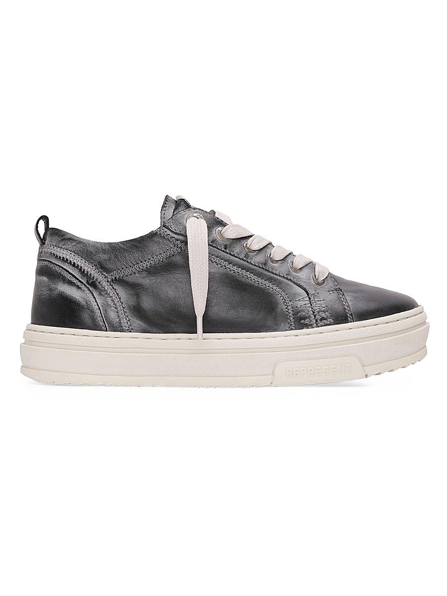 Mens HTN Low-Top Distressed Leather Sneakers Product Image