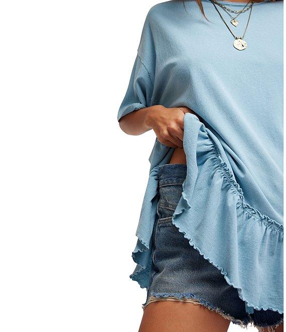 Free People We The Free Why Yes Tee Crew Neck Short Sleeve Oversized Tee Product Image