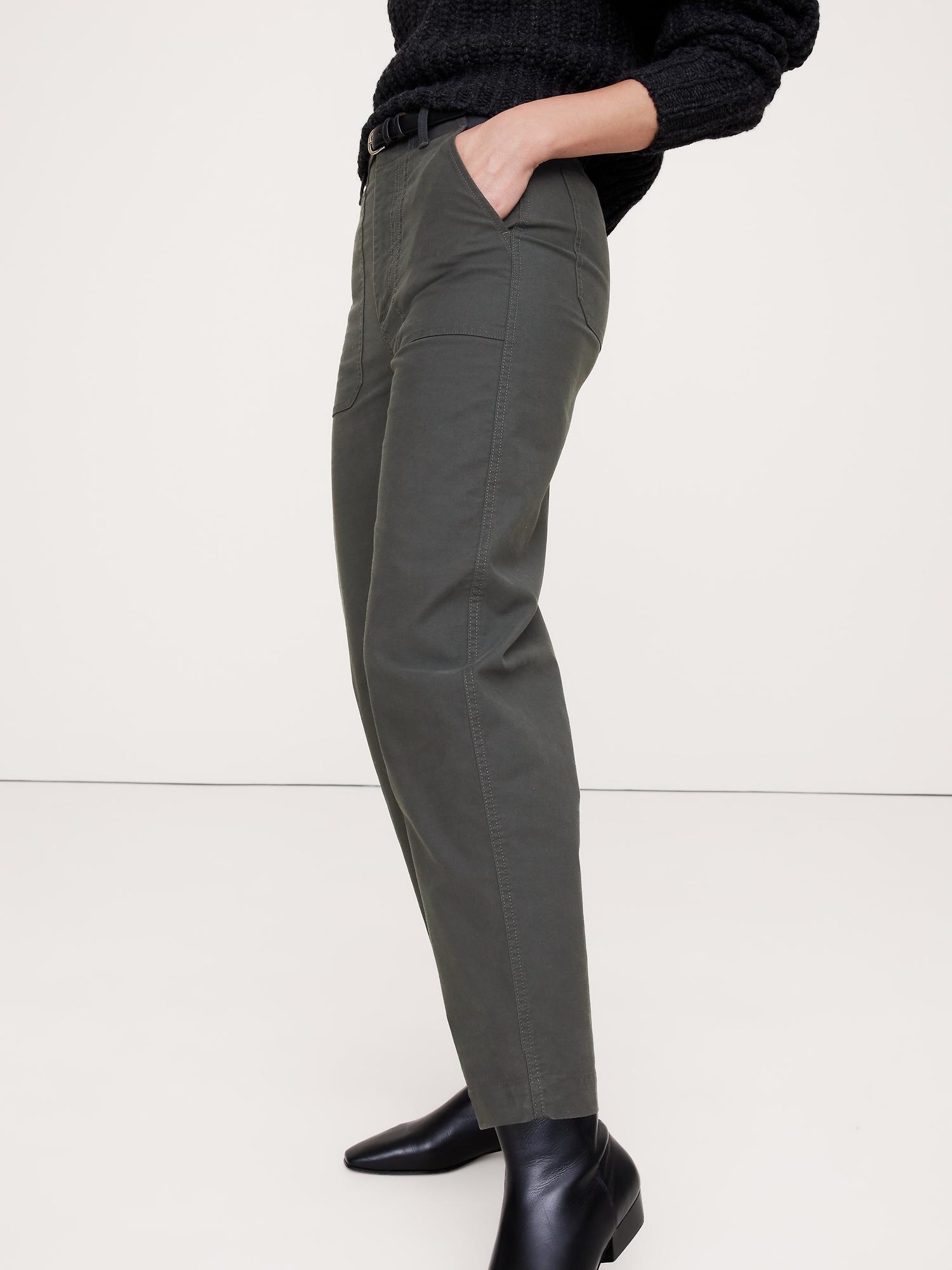 High-Rise Barrel Utility Chino Product Image