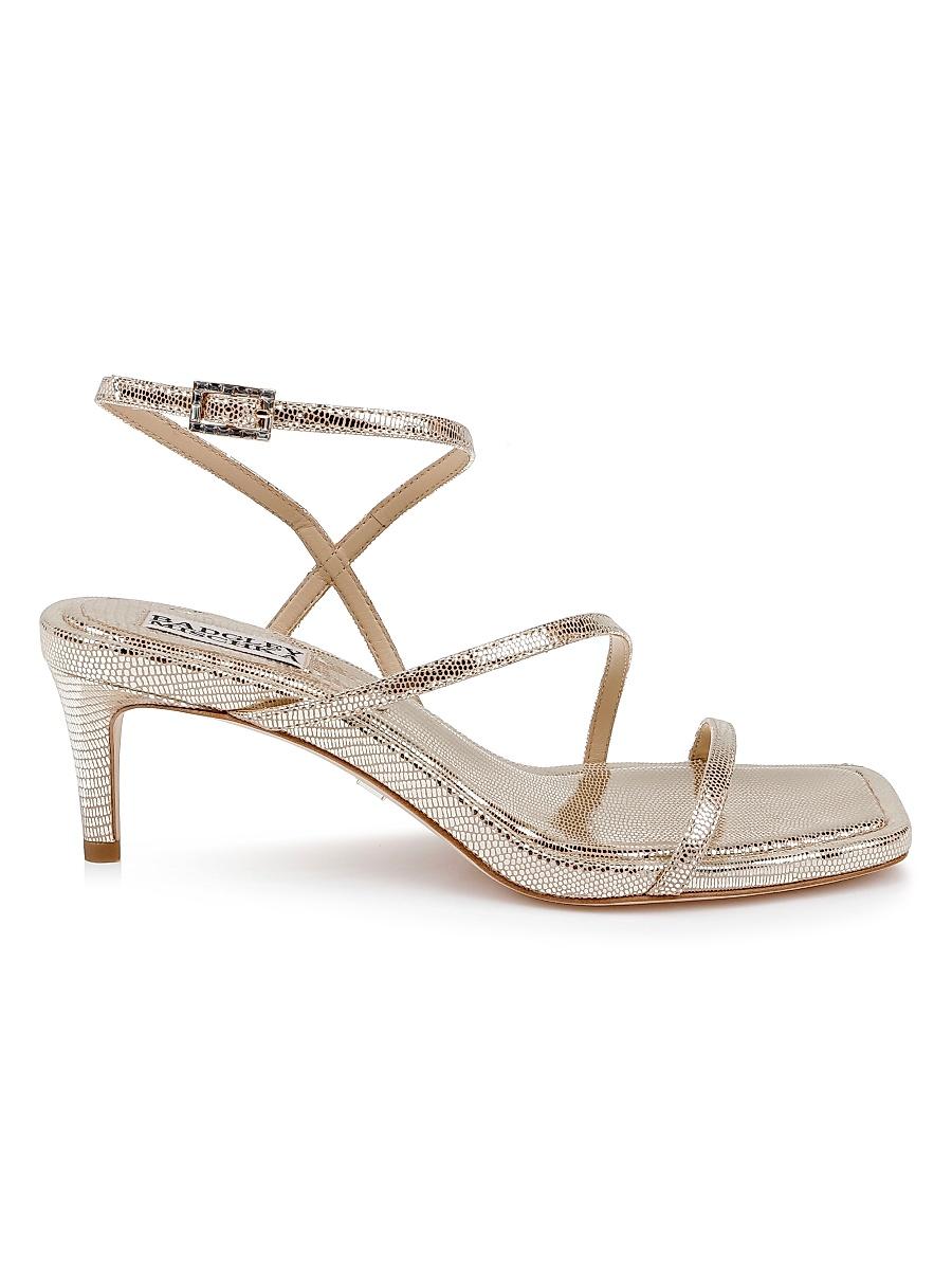 Womens Gracelyn 55MM Metallic Leather Sandals Product Image