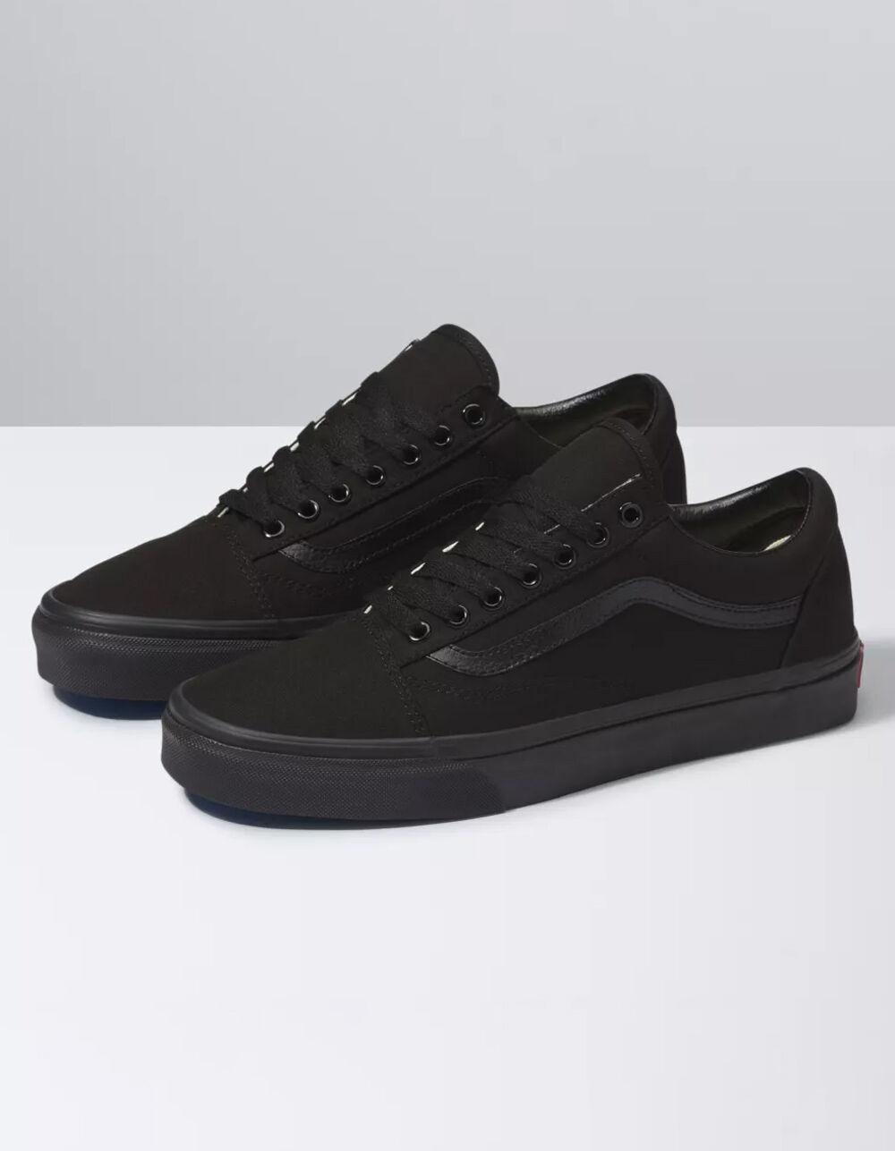 VANS Old Skool Black & Black Shoes - BLACK/BLACK Product Image