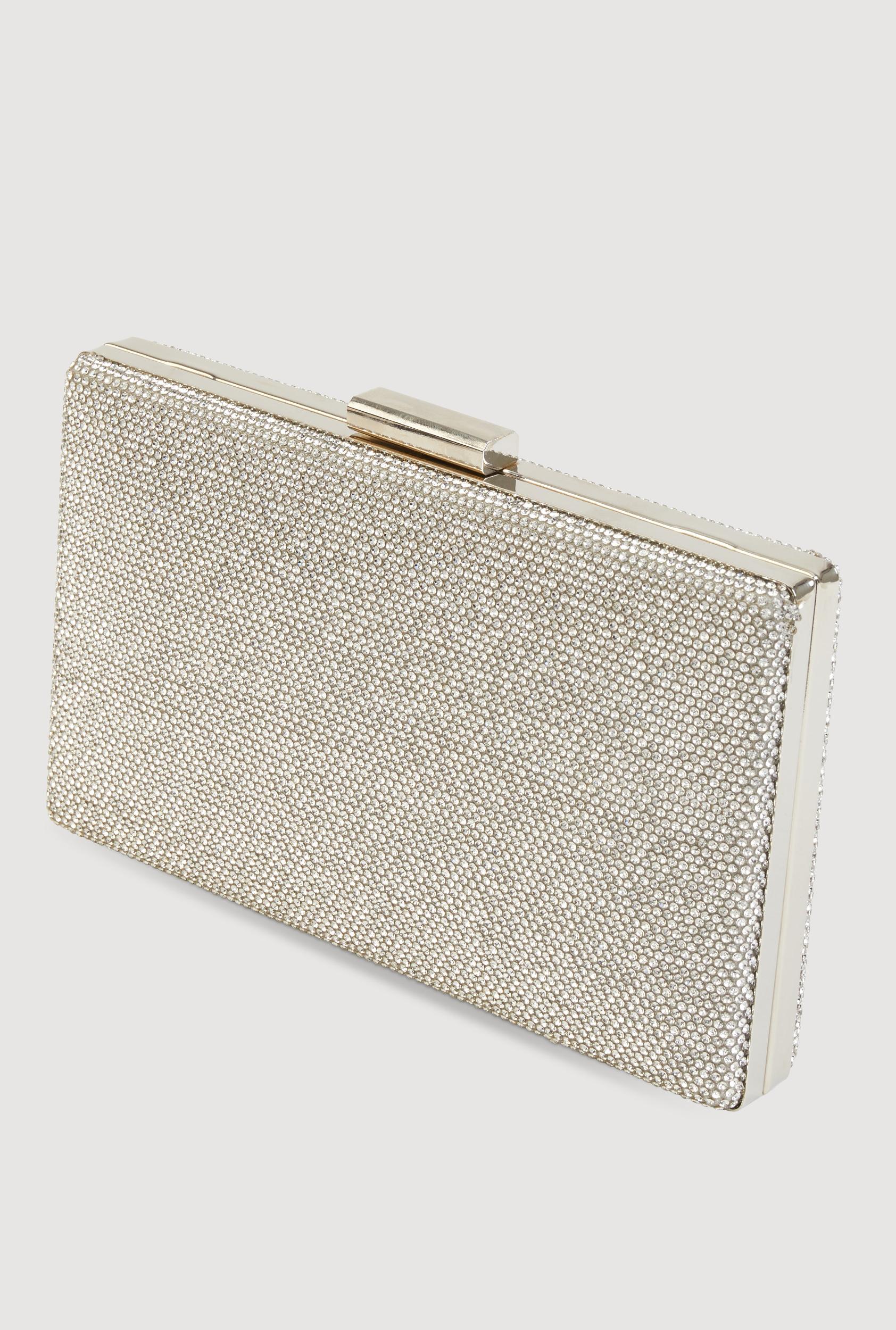 Rhinestone Studded Convertible Strap Crossbody Clutch Unisex Product Image